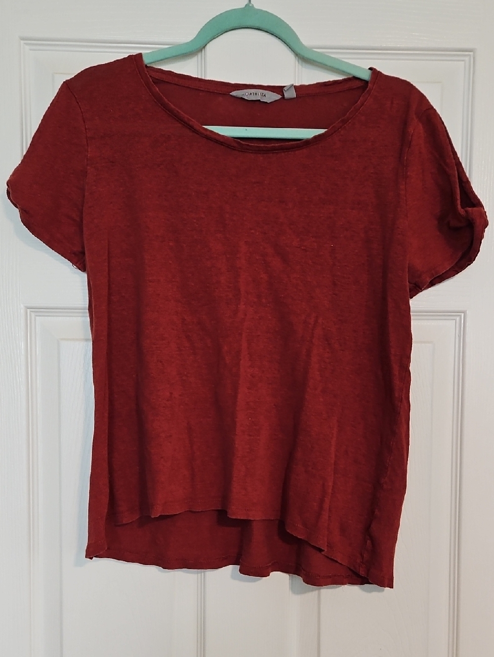 Athleta Rust Orange Line Tshirt